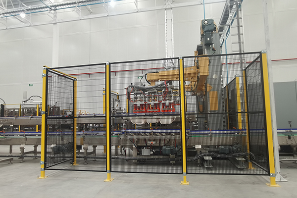 Servo coordinate case packing line(with cardboard partition） (4)